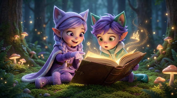 Story time in the forest of Kittelfdora