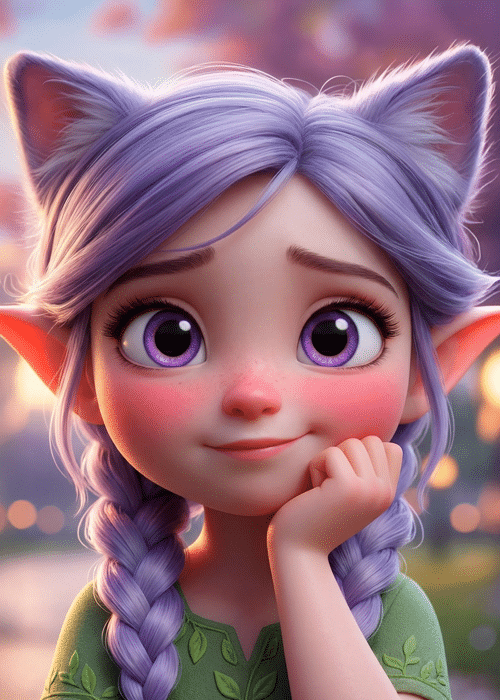 Miri looking shy